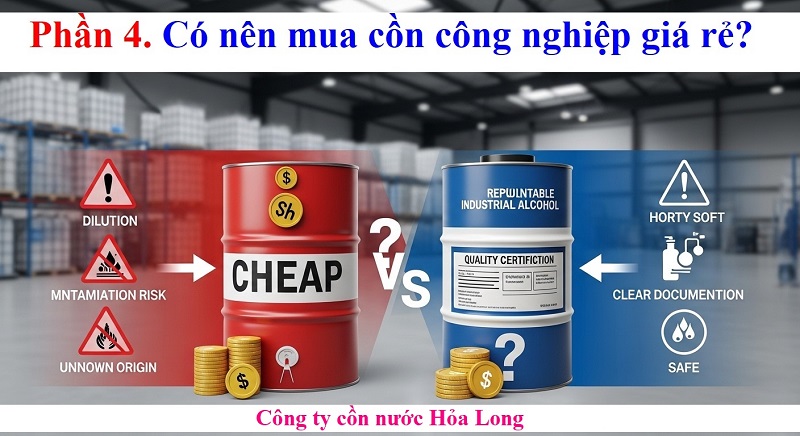 Cồn Công Nghiệp Giá Bao Nhiêu? Bảng Giá Mới Nhất & Yếu Tố Ảnh Hưởng 2026